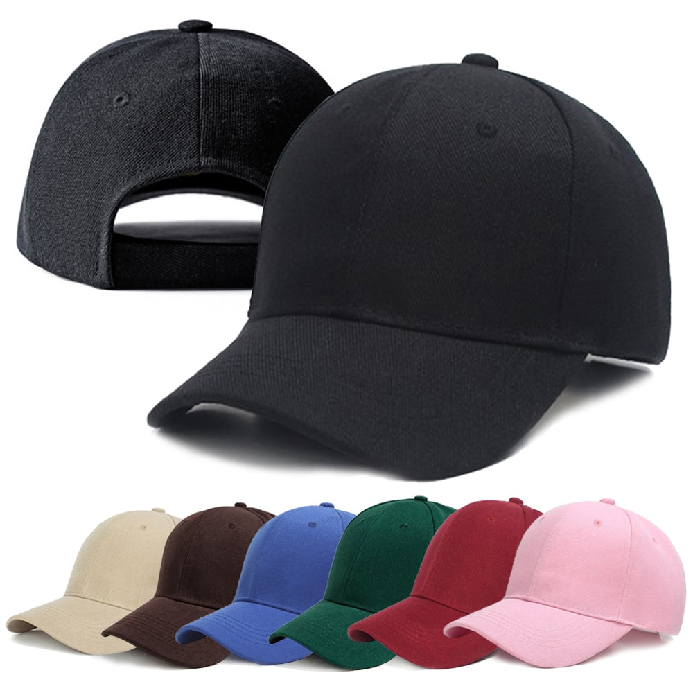 Snapback Hats For Men And Women Unisex Street Sun Visor Solid Color Baseball Caps 0