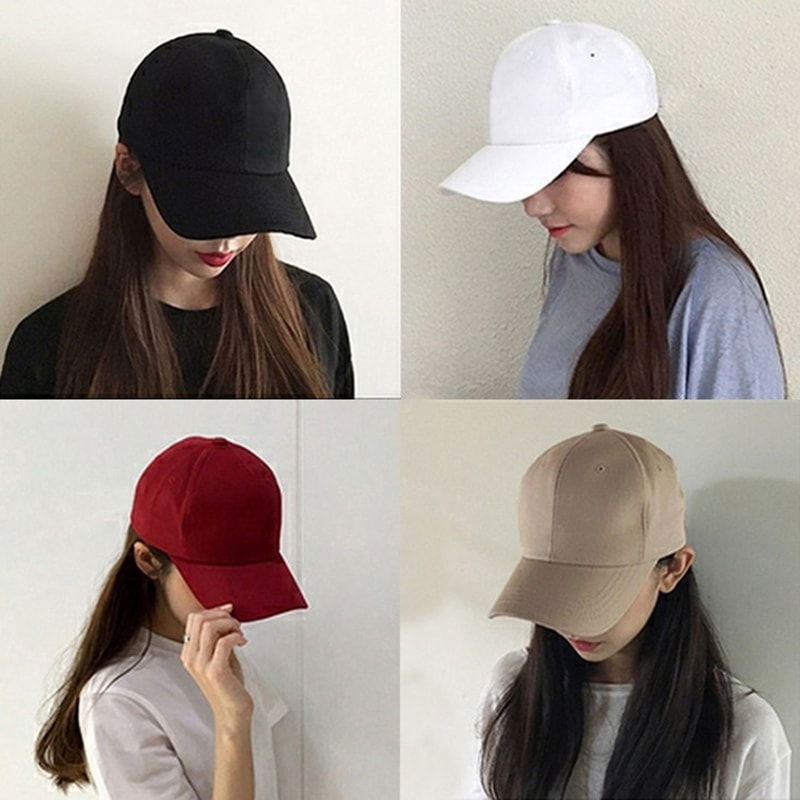 Snapback Hats For Men And Women Unisex Street Sun Visor Solid Color Baseball Caps 1