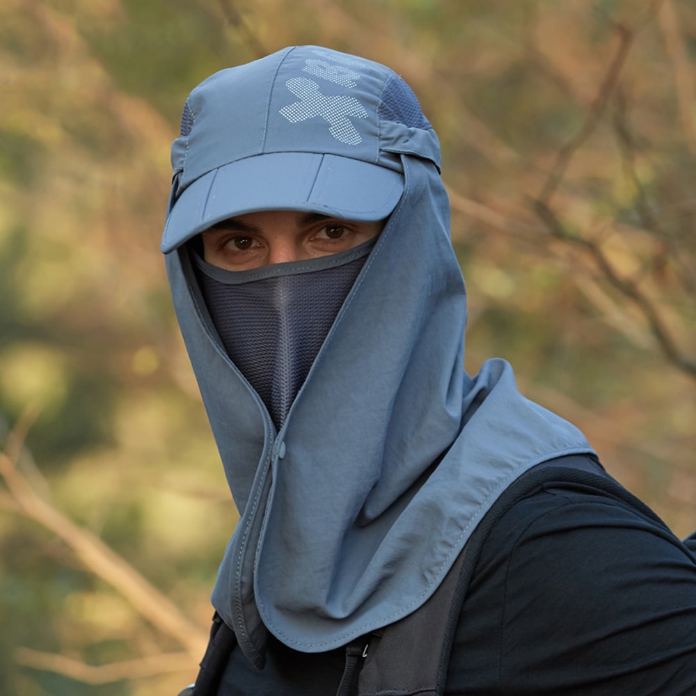 Waterproof Baseball Caps For Women Men Summer UV Protection Hat Quick Drying With Male Neck Flap Fo 0