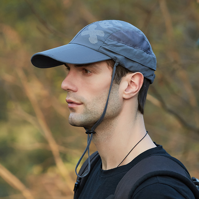 Waterproof Baseball Caps For Women Men Summer UV Protection Hat Quick Drying With Male Neck Flap Fo 1