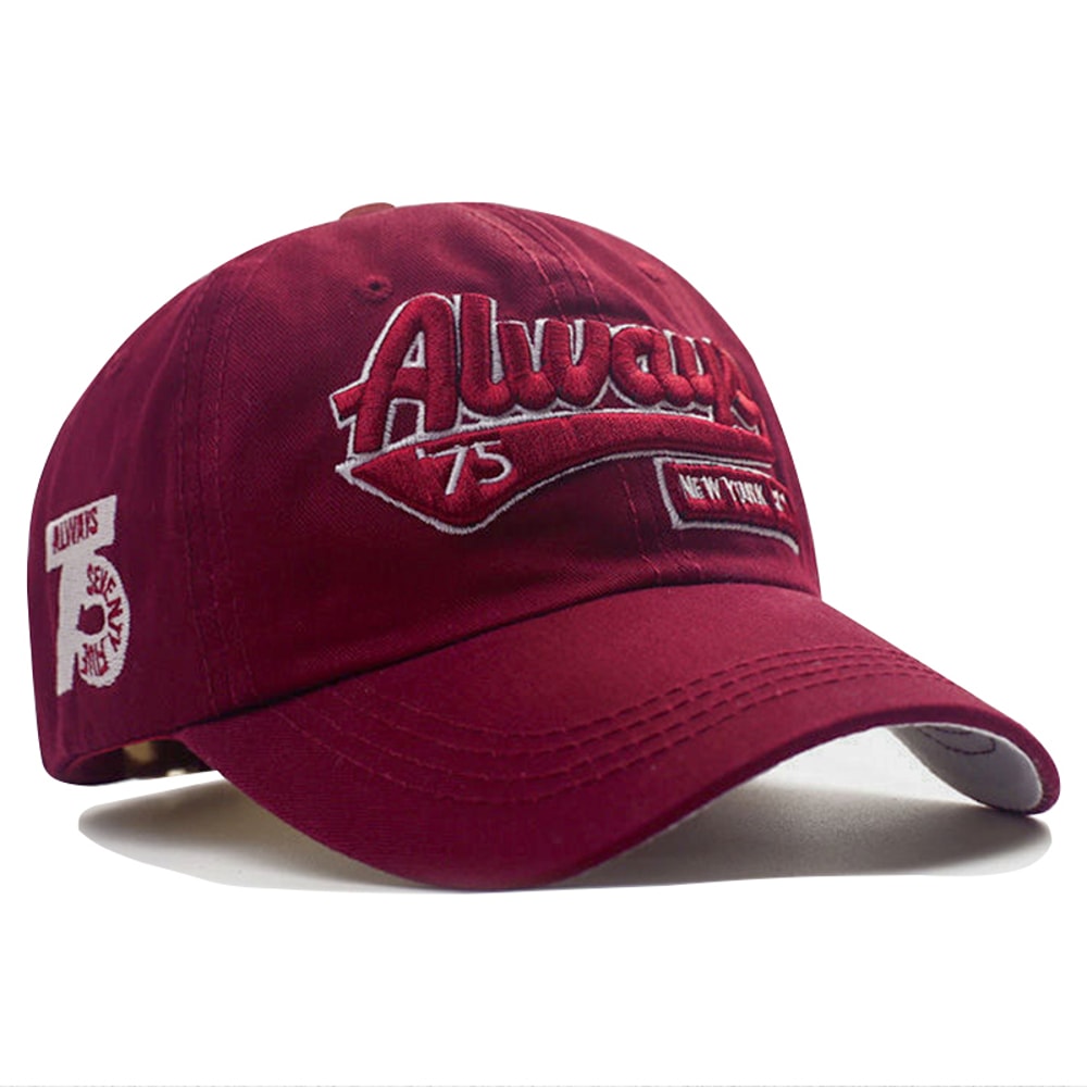 Cotton Baseball Cap for Women, Retro Sports Snapback Hat, Hip Hop Embroidery, New Outdoor Casual Rebound Cap