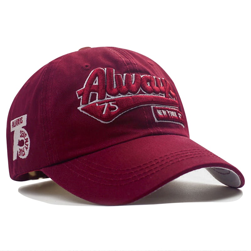 Cotton Baseball Cap for Women, Retro Sports Snapback Hat, Hip Hop Embroidery, New Outdoor Casual Rebound Cap