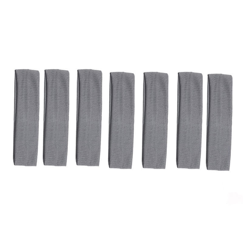 Solid Yoga Headbands For Women Adjustable Summer Sports Sweat Absorbent Headband For Men Running 7