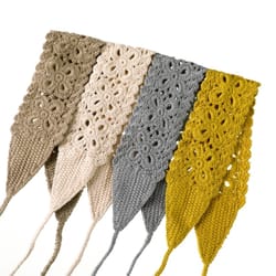 fashion girls headband, solid crochet flower hair band, knitting hair accessories for women