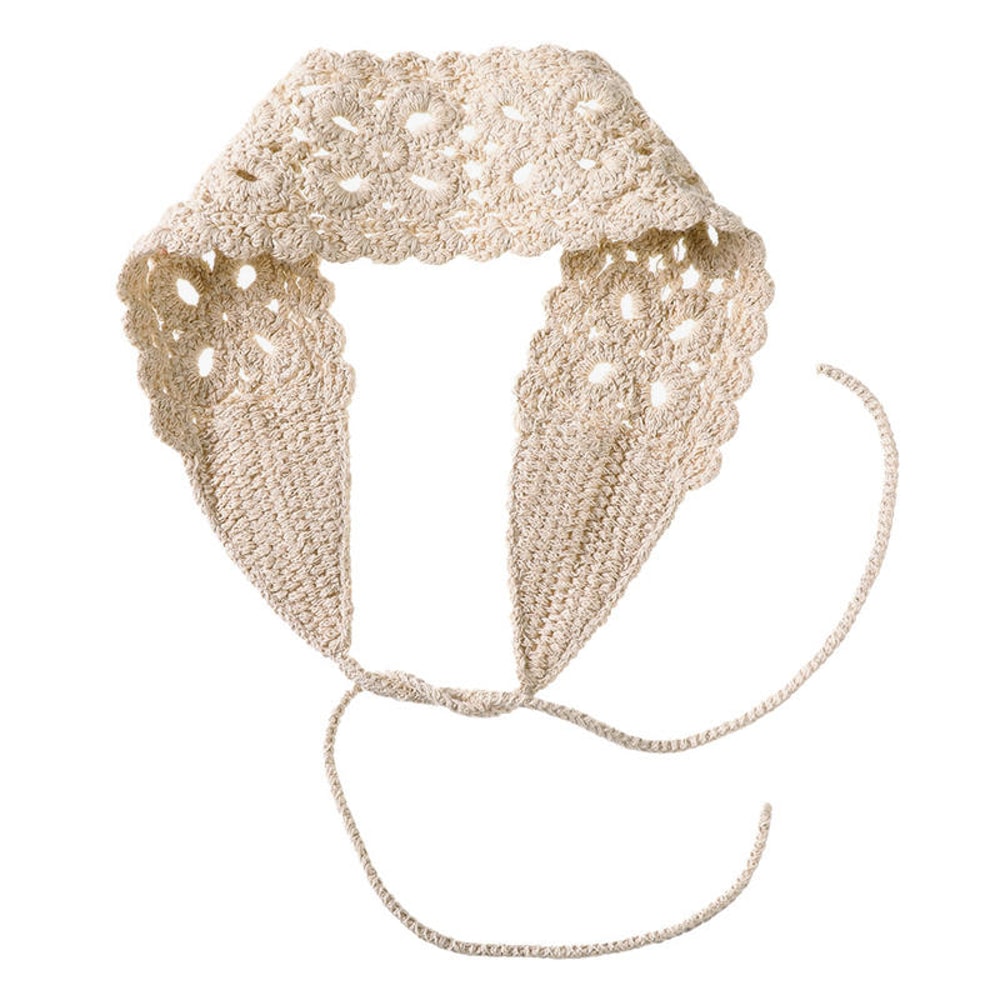 Fashion Girls Headband, Solid Crochet Flower Hair Band, Knitting Hair Accessories for Women