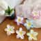 Bohemian Shark Clip Hair Claw Plumeria Flower Shape Cute Plastic Barrettes For Hair Accessories 2