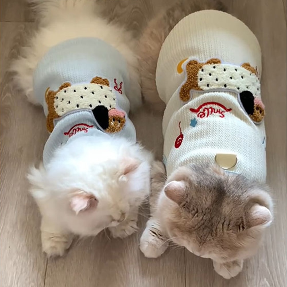 Small Dog Vest Breathable Puppy Clothes Cute Cat Clothes For Summer Undershirt Pet Supplies With Ho 2