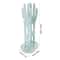 Rubber Glove Holder and Towel Storage Box, Kitchen Glove Drying Rack with Drainage Base