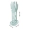 Rubber Glove Holder and Towel Storage Box, Kitchen Glove Drying Rack with Drainage Base