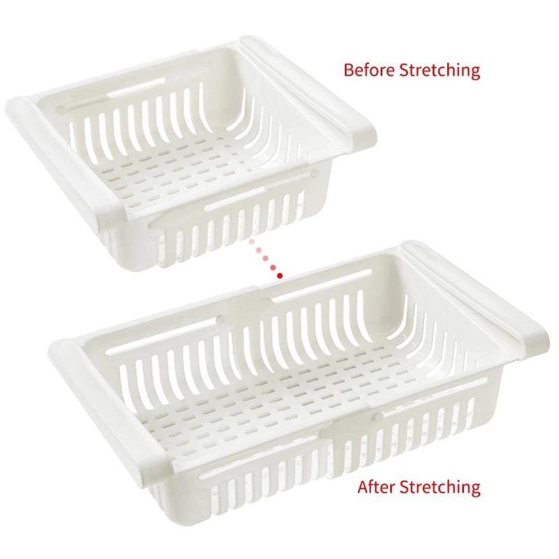 Pull Out Shelf Storage Organizer For Eggs Fruit Vegetables Meat Refrigerator Drawer Organizer For 5