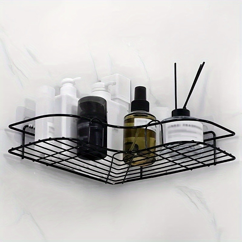 Triangular Space Saving Corner Shower Rack No Drilling Bathroom Organizer Ideal For Shampoo And Soa 2