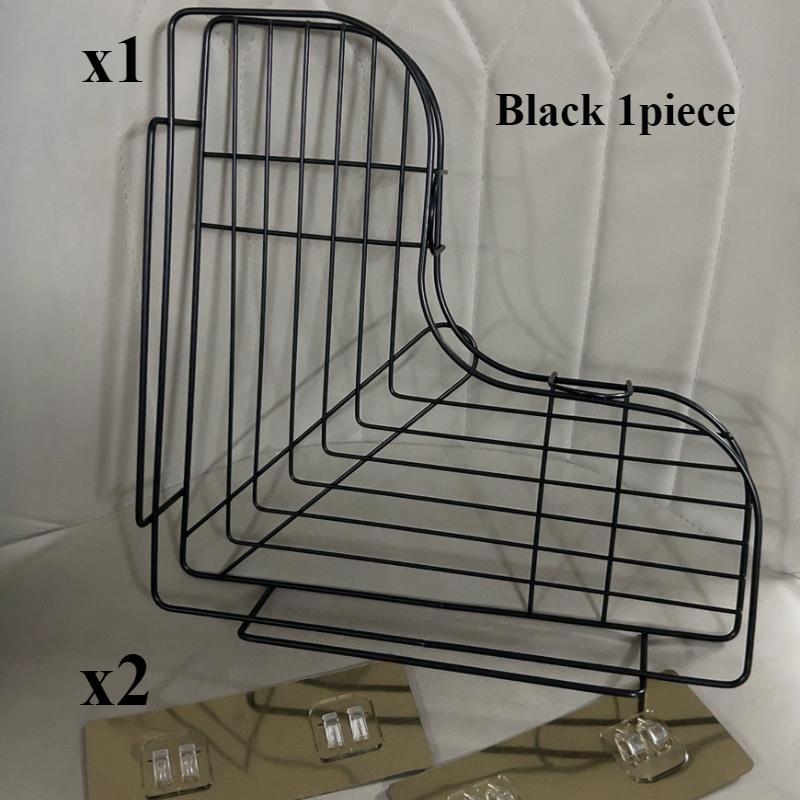 Triangular Space Saving Corner Shower Rack No Drilling Bathroom Organizer Ideal For Shampoo And Soa 4