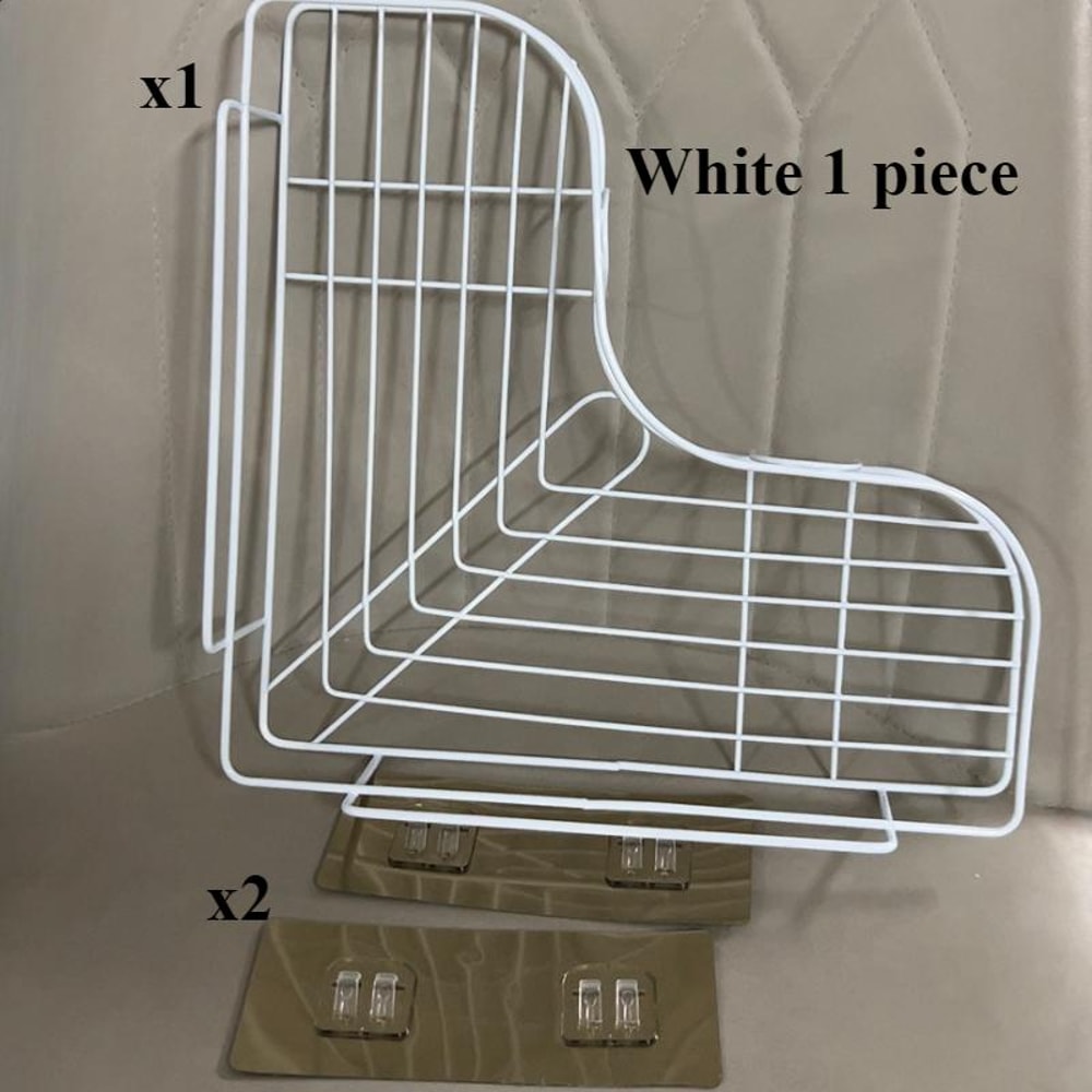 Triangular Space Saving Corner Shower Rack No Drilling Bathroom Organizer Ideal For Shampoo And Soa 5