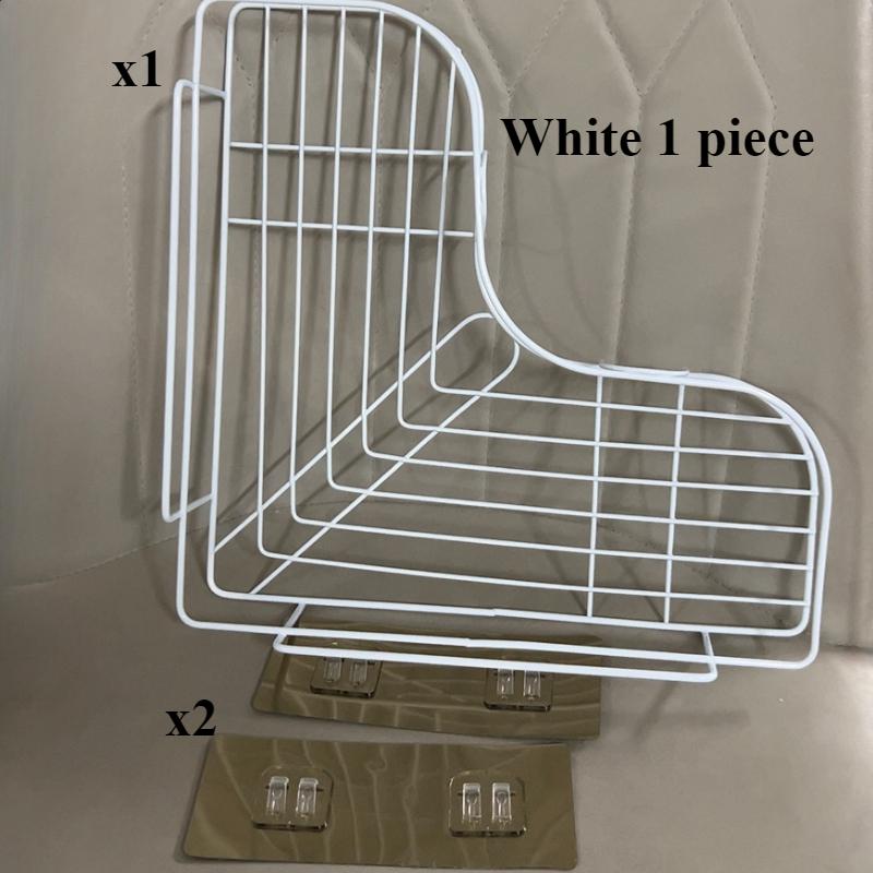 Triangular Space Saving Corner Shower Rack No Drilling Bathroom Organizer Ideal For Shampoo And Soa 5