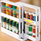 Small Storage and Organizer Rack, Swivel Countertop Tier Rack