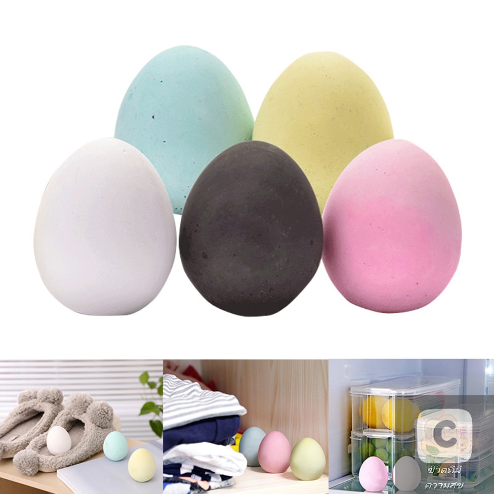 Kitchen Air Freshener HUA Diatomaceous Earth Egg Odor Absorbing Refrigerator Moisture Absorption Fi 1
