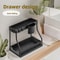 Large Capacity Space Saving Storage Rack, Out Under Sink Organizer with Hooks, Durable, Kitchen Bathroom Cabinet