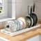 Pots Holder Kitchen Utensils Rack, Adjustable Compartments Dish Storage, Rack Pot Lid Organizer