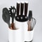 BlackWhite Flatware Storage Box Fork Grid Plastic Kitchenware Drain Rack 2