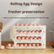 Fridge Egg Storage Box Container, Automatic Rolling Egg Holder Rack, Kitchen Refrigerator Egg Dispenser Kitchen