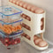 Fridge Egg Storage Box Container, Automatic Rolling Egg Holder Rack, Kitchen Refrigerator Egg Dispenser Kitchen