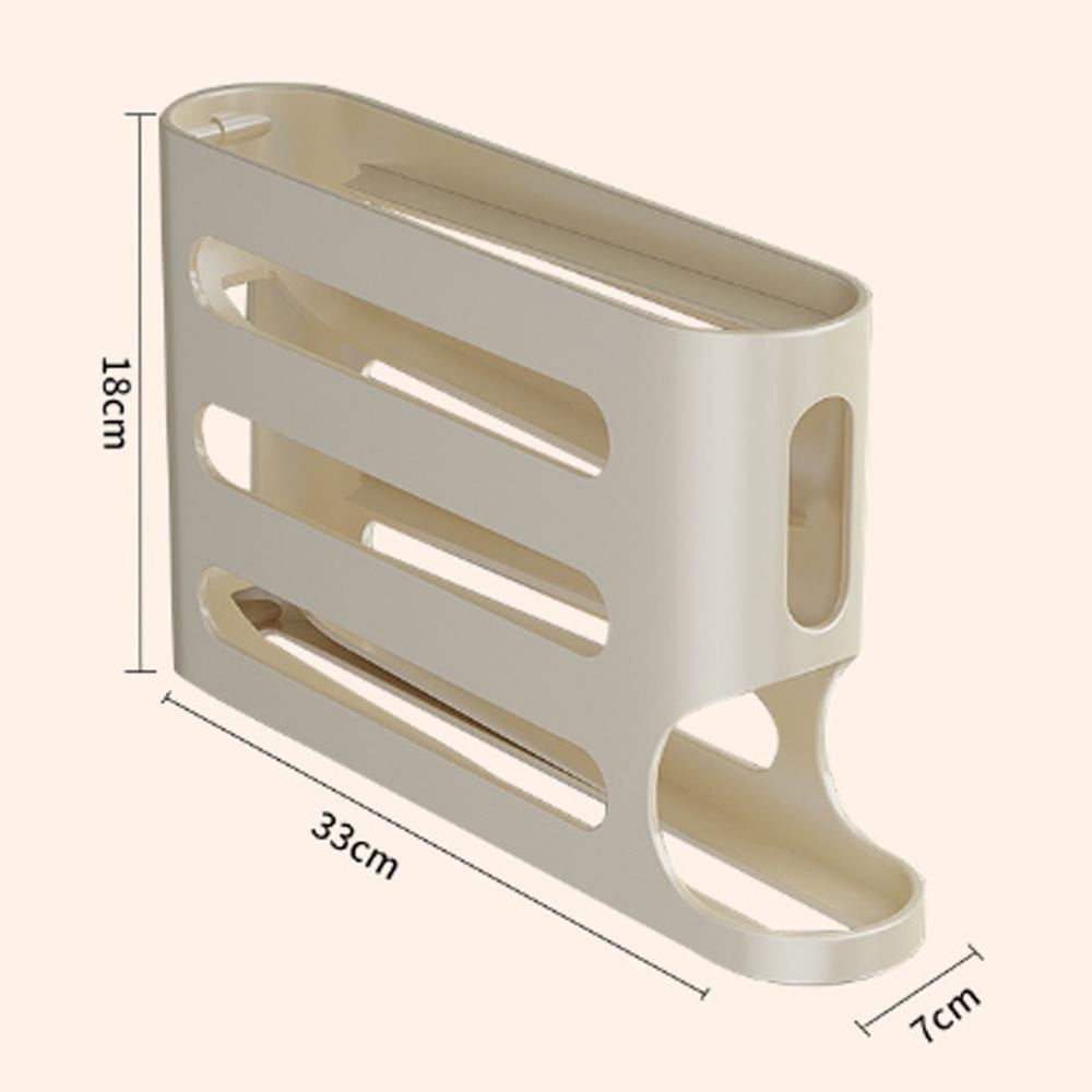 Fridge Egg Storage Box Container, Automatic Rolling Egg Holder Rack, Kitchen Refrigerator Egg Dispenser Kitchen