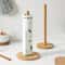 Freestanding Paper Towel Roll Stand Wooden Paper Towel Dispenser Holder Tissue Rack For Kitchen Di 0