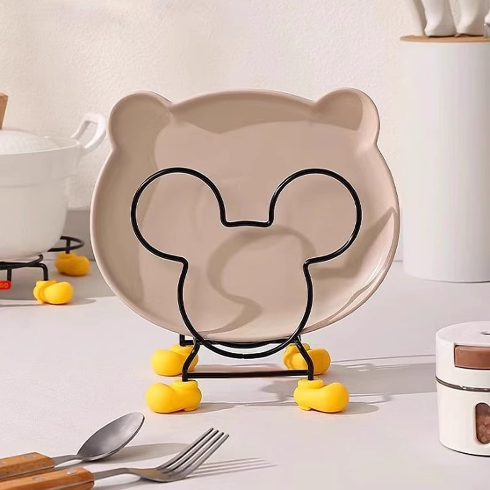 Multifunctional Kitchen Stove Rack, Optional Styles, Mickey Storage, Bowl Pot Cutlery Rack