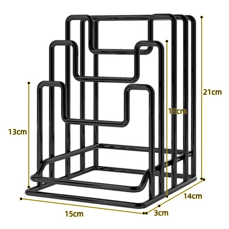 Practical Organizer, Cutting Board Holder Rack Kitchen, Countertop Drain Storage, Multi Layer Shelf