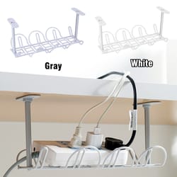 home office desk wire organizer, table storage rack cable management tray, no punching kitchen storage