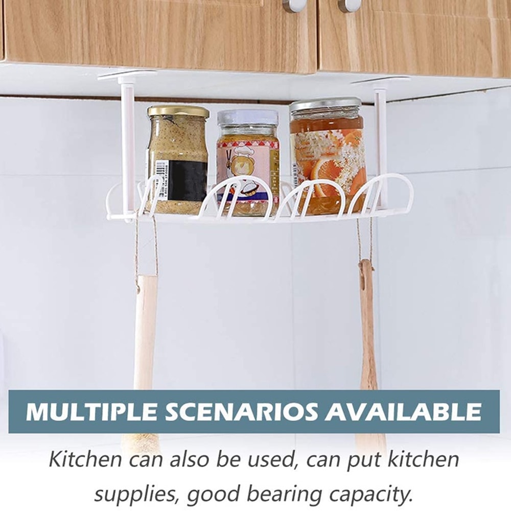 Home Office Desk Wire Organizer Table Storage Rack Cable Management Tray No Punching Kitchen Storag 2