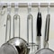 Kitchen Storage Rack Adhesive, Space-Saving with Sliding Hooks, Easy Organization, No Drilling, Christmas Storage
