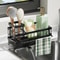 Wall-mounted long brush rack, dishwashing sponge kitchen holder, drain racker display, Drill-free storage home use
