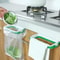 Garbage Container, Kitchen Under Sink, Trash Bag Rack with Hooks for Cleaning Cloths