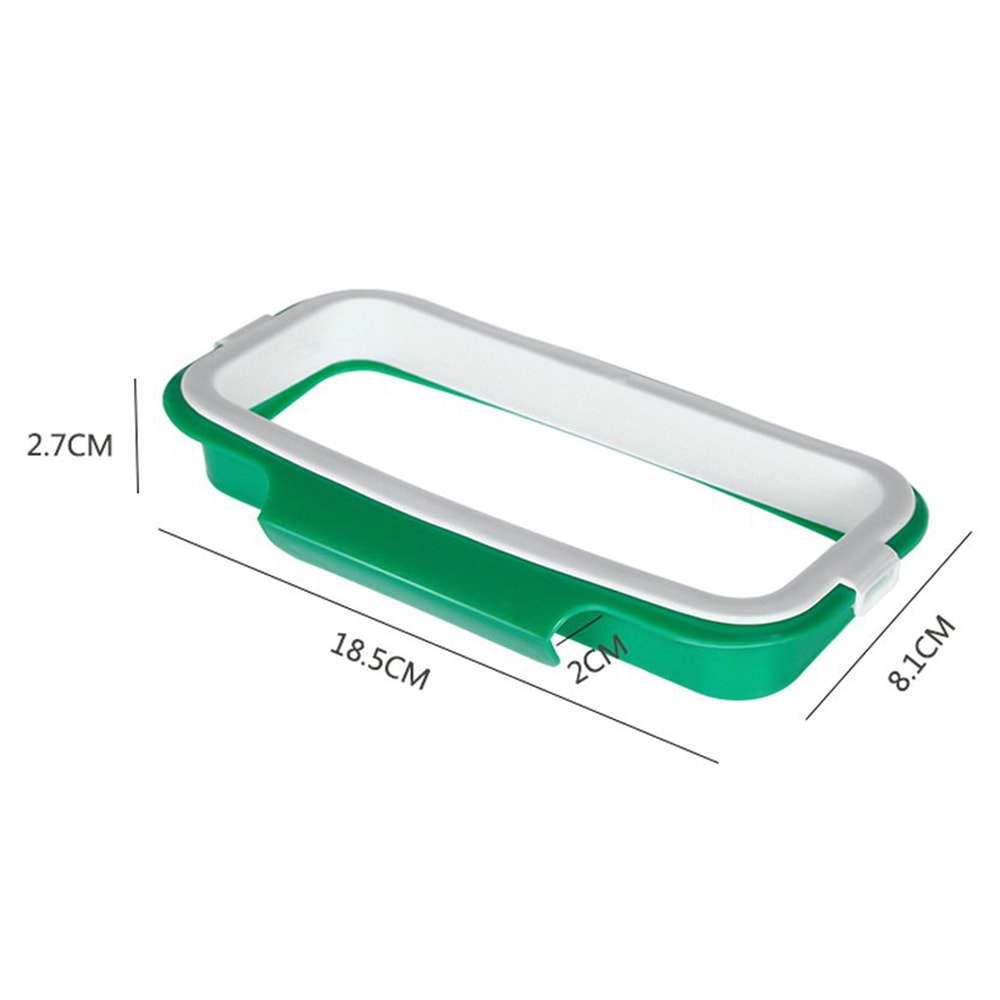 Garbage Container, Kitchen Under Sink, Trash Bag Rack with Hooks for Cleaning Cloths