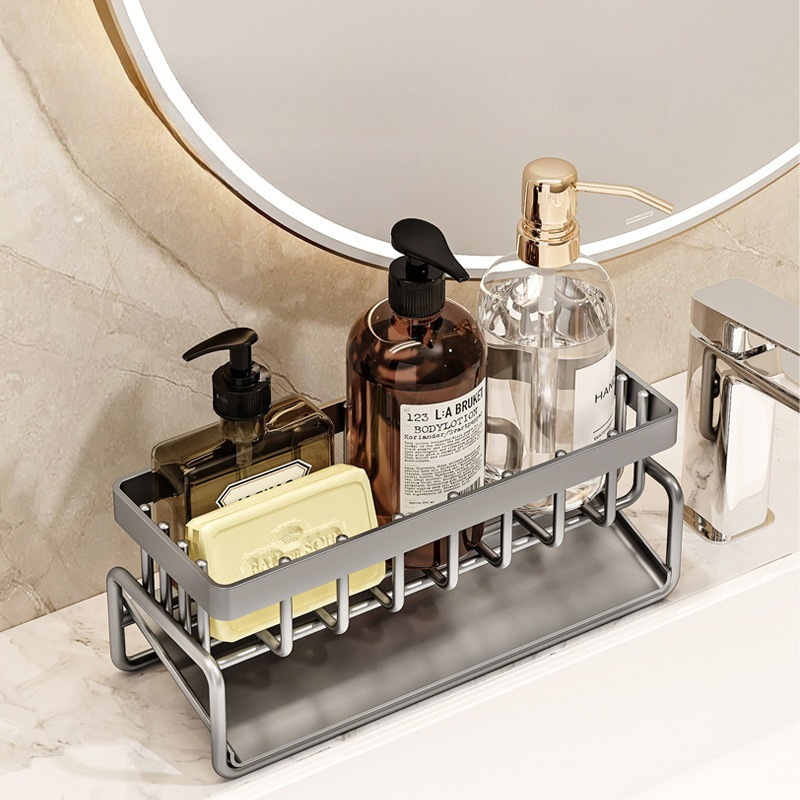 Kitchen Accessories Sink Drain Rack ABS Sponge Holder Faucet Storage Soap Drainer Towel Shelf Organ 1