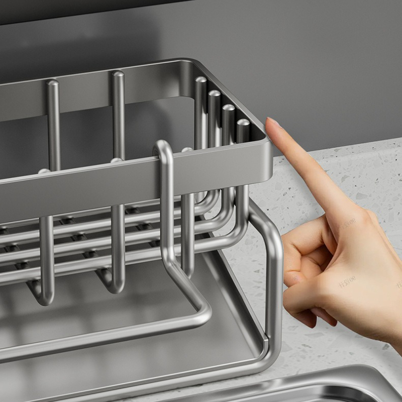 Kitchen Accessories Sink Drain Rack ABS Sponge Holder Faucet Storage Soap Drainer Towel Shelf Organ 4