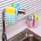 Bathroom Hanging Drain Storage Rack, Kitchen Sink Double Basket Utensils, Organizer Bag Soap Holder