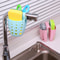 Bathroom Hanging Drain Storage Rack, Kitchen Sink Double Basket Utensils, Organizer Bag Soap Holder