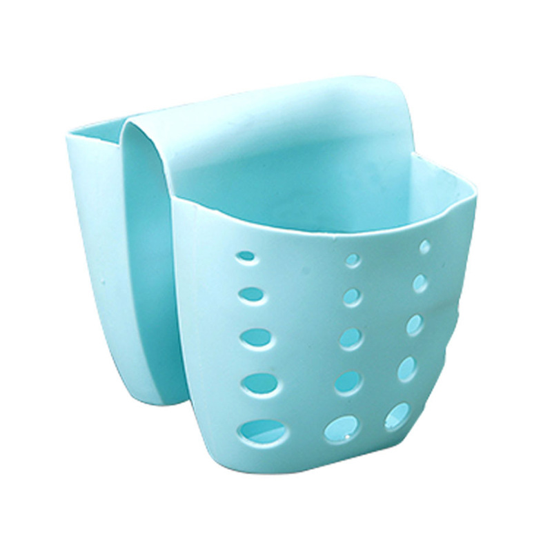 Bathroom Hanging Drain Storage Rack, Kitchen Sink Double Basket Utensils, Organizer Bag Soap Holder