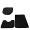 Fluffy Home Carpets for Bathroom, Bathmats Rugs Kit Non-Slip, Toilet Lid Cover, Bathroom Set Rug Mat Plain Color