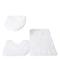 Fluffy Home Carpets for Bathroom, Bathmats Rugs Kit Non-Slip, Toilet Lid Cover, Bathroom Set Rug Mat Plain Color