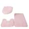 Fluffy Home Carpets for Bathroom, Bathmats Rugs Kit Non-Slip, Toilet Lid Cover, Bathroom Set Rug Mat Plain Color