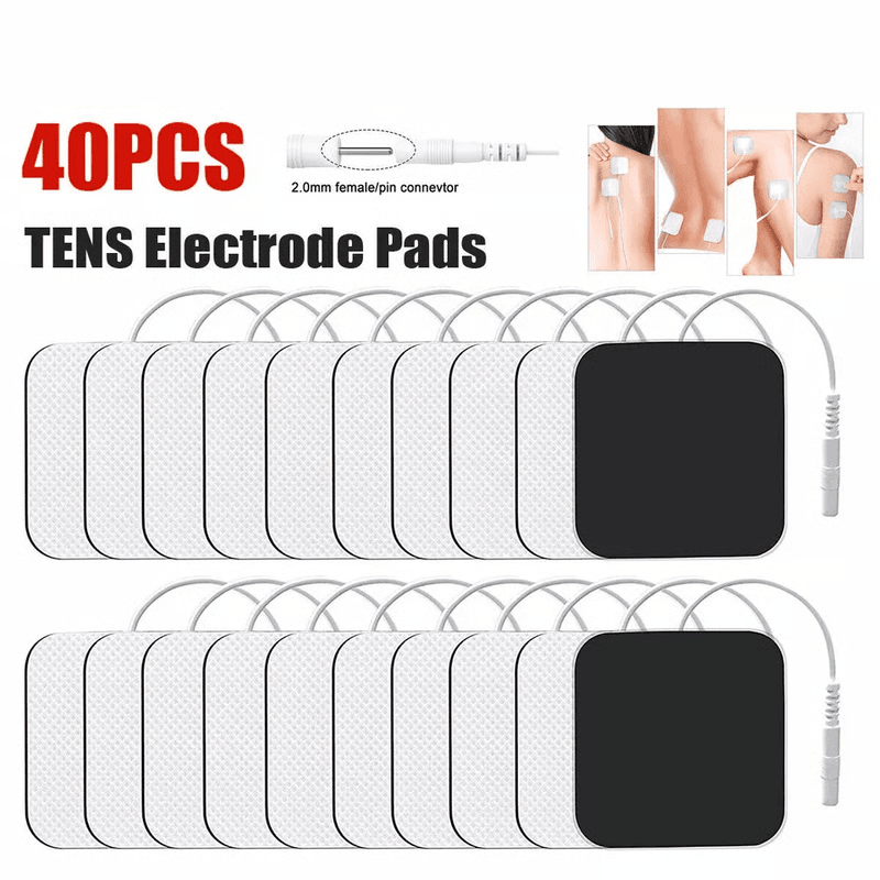 EMS Replacement For Unit 7000 3000 Muscle Stimulator Bulk Pack 40 TENS Electrode Pads 3