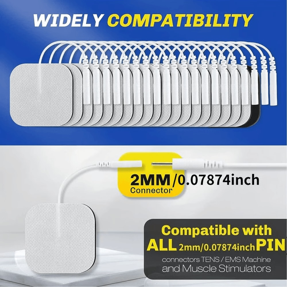 EMS Replacement For Unit 7000 3000 Muscle Stimulator Bulk Pack 40 TENS Electrode Pads 2