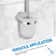 Toilet Brush Storage Base, Bathroom Cup for Frosted Glass Toilet Brush