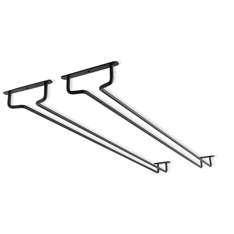 Under Cabinet Wine Glass Holder, Wall Mount Stemware Organizer Hanger for Kitchen