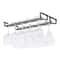 Under Cabinet Wine Glass Holder, Wall Mount Stemware Organizer Hanger for Kitchen