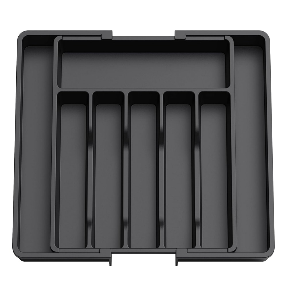 Adjustable Silverware Utensil Organizer, Expandable Cutlery Tray for Kitchen Storage