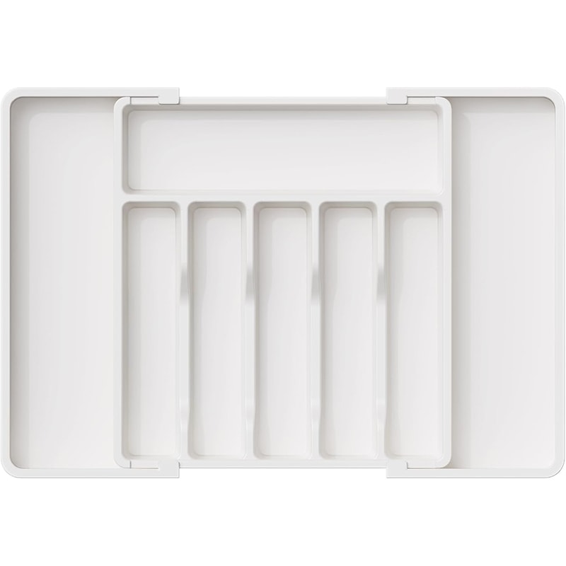 Adjustable Silverware Utensil Organizer, Expandable Cutlery Tray for Kitchen Storage